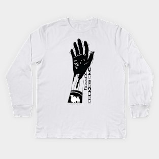 Black & white Elegant Art 34 Kids Long Sleeve T-Shirt